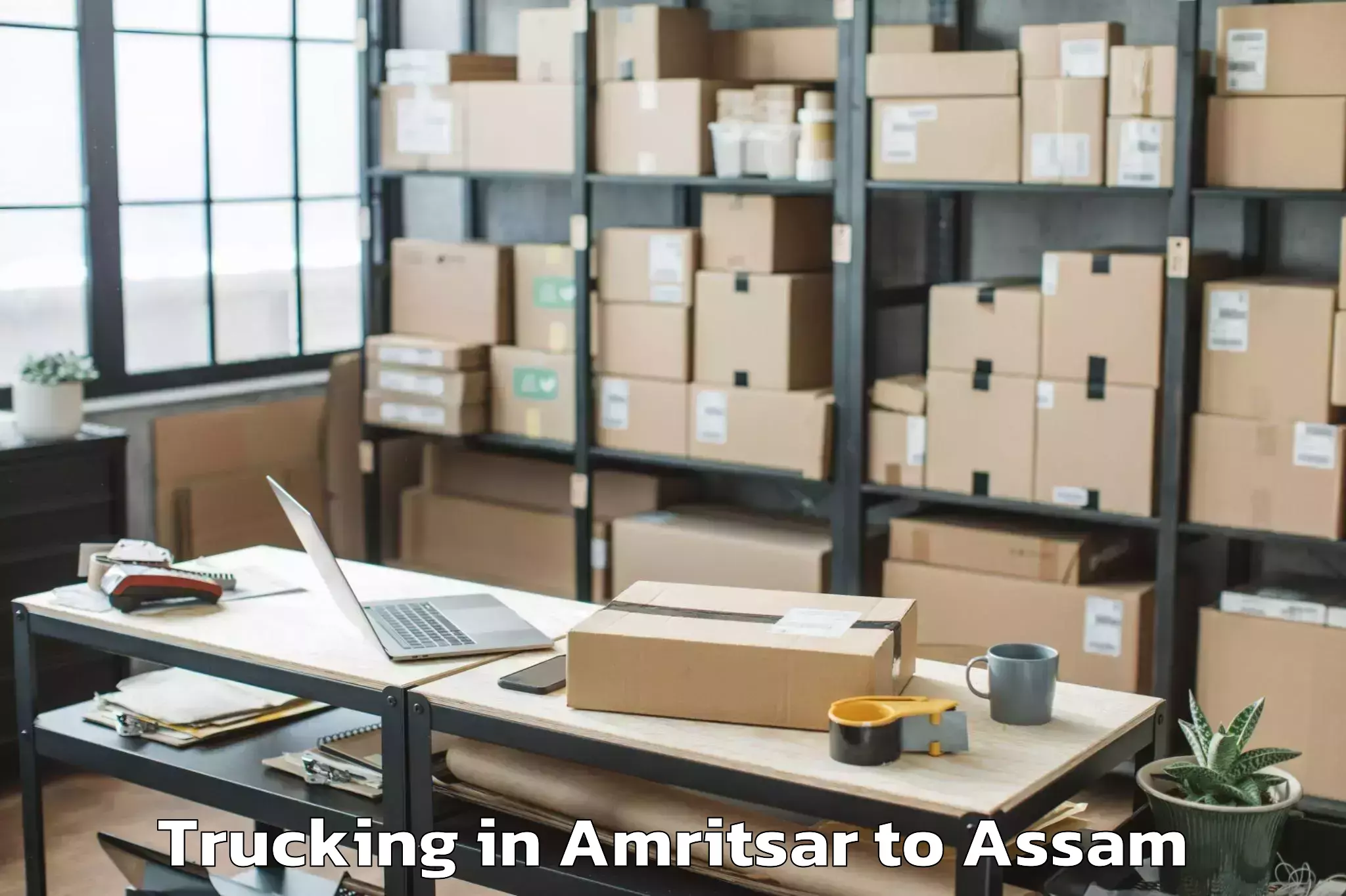 Easy Amritsar to Udharbond Trucking Booking